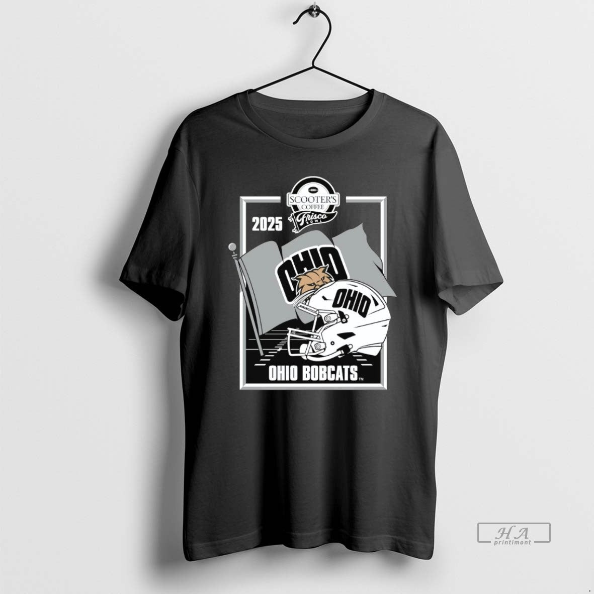 Official Ohio Bobcats 2025 Frisco Bowl Helmet T-Shirts, Hoodie, Sweatshirt - T-Shirt, Sweatshirt, Hoodie