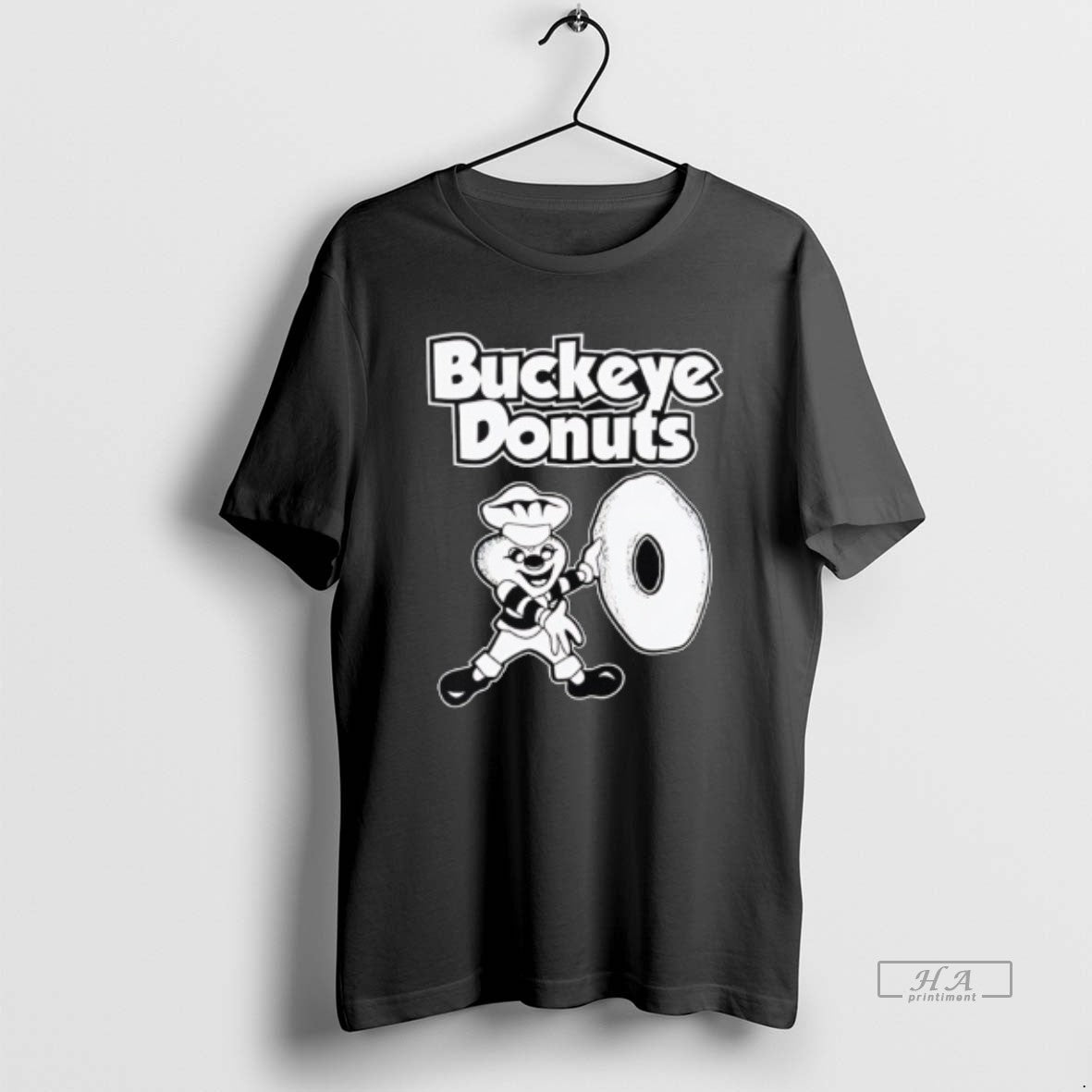 Official Ohio State Buckeye Mascot Holding Donut Buckeye Donuts T-Shirts, Hoodie, Sweatshirt - T-Shirt, Sweatshirt, Hoodie