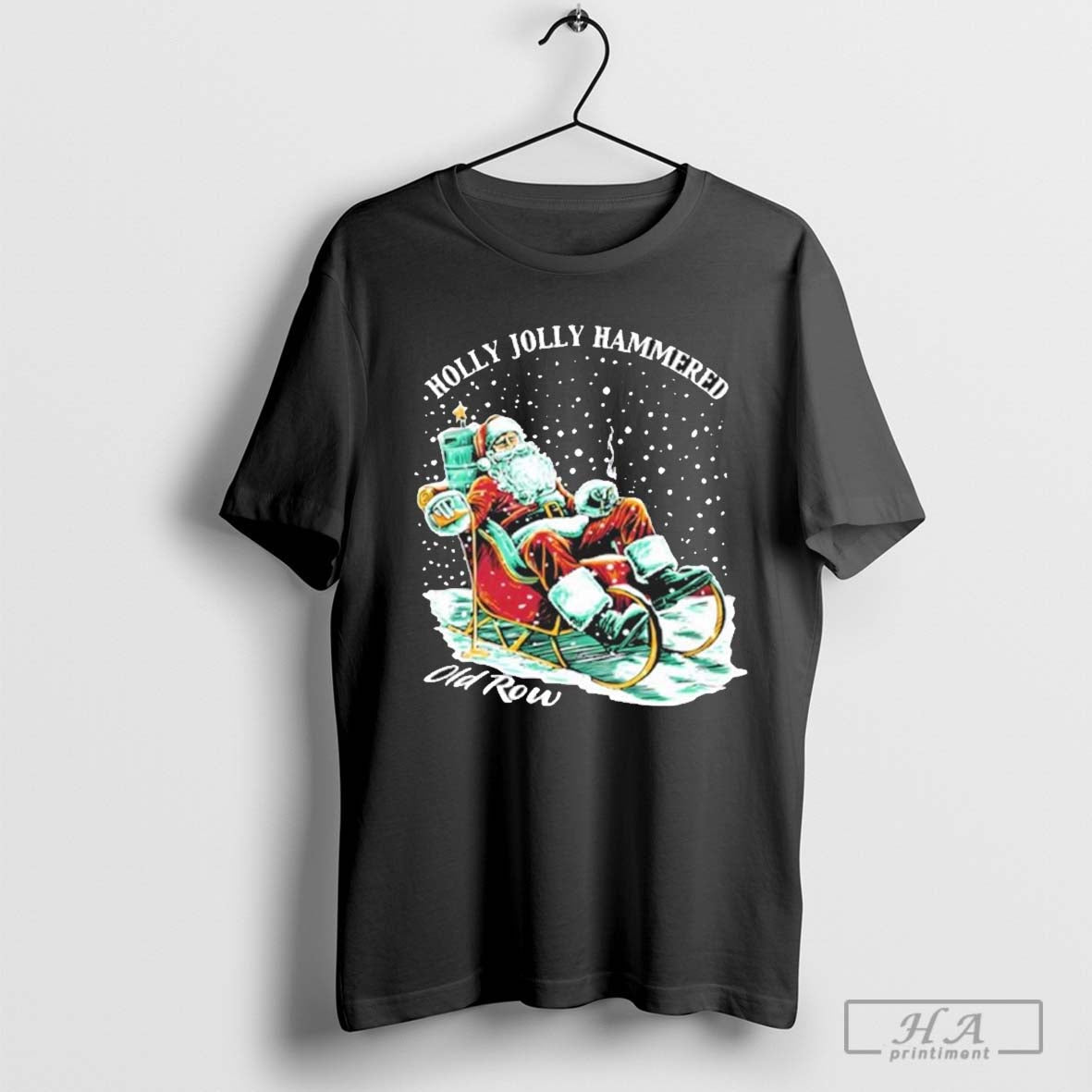 Official Old Row Holly Jolly Hammered T-Shirts, Hoodie, Sweatshirt - T-Shirt, Sweatshirt, Hoodie