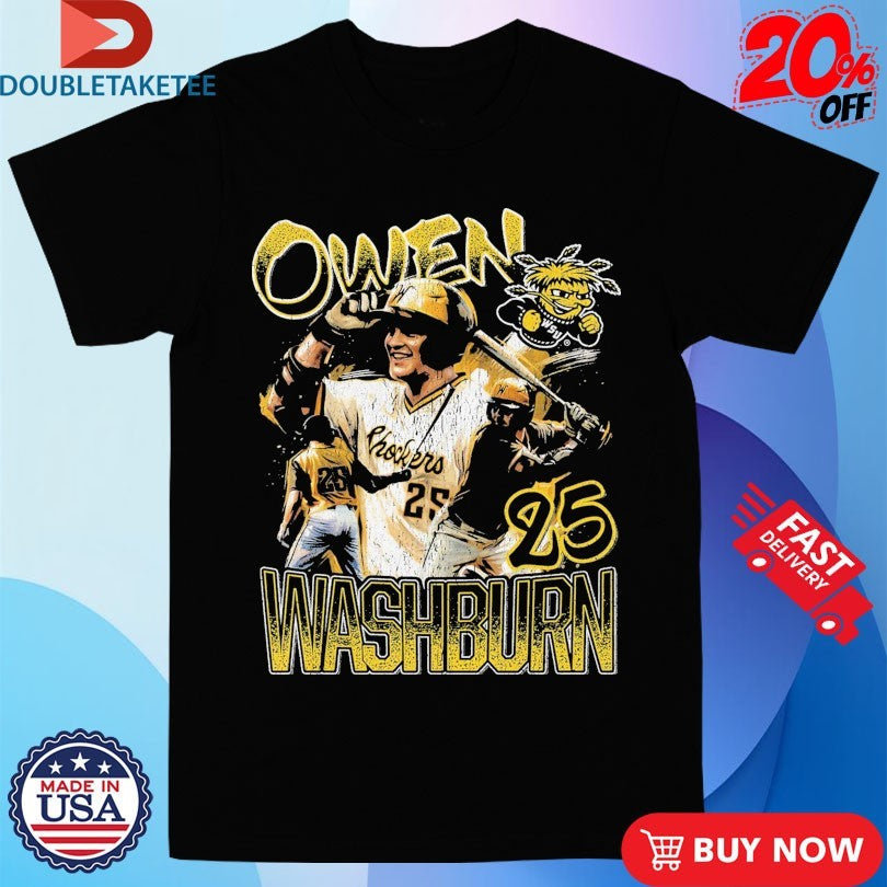 Owen Washburn Wichita State Shockers Player Shirts Unisex T-shirt, Sweatshirt, Hoodie, Long Sleeve Tee - T-Shirt, Sweatshirt, Hoodie