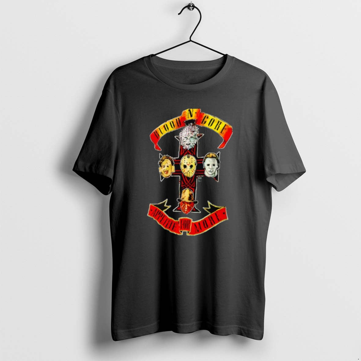 Official Pinhead Jason Voorhees Michael Myers Leatherface Freddy Krueger Blood N Gore Appetite More T-Shirts, Hoodie, Sweatshirt - T-Shirt, Sweatshirt, Hoodie