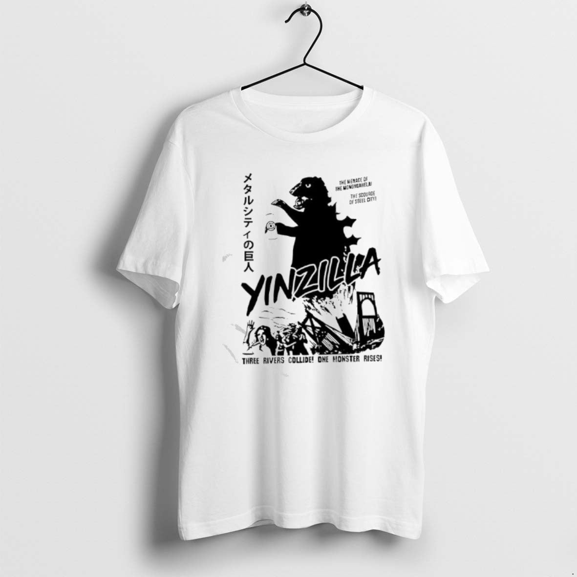 Official Pittsburgh Gold Yinzilla Three Rivers Collide One Monster Rises T-Shirts, Hoodie, Sweatshirt - T-Shirt, Sweatshirt, Hoodie