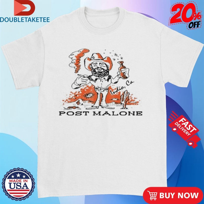 Post Malone Indio CA 2026 Cowboy Cigarettes Shirts Unisex T-shirt, Sweatshirt, Hoodie, Long Sleeve Tee - T-Shirt, Sweatshirt, Hoodie