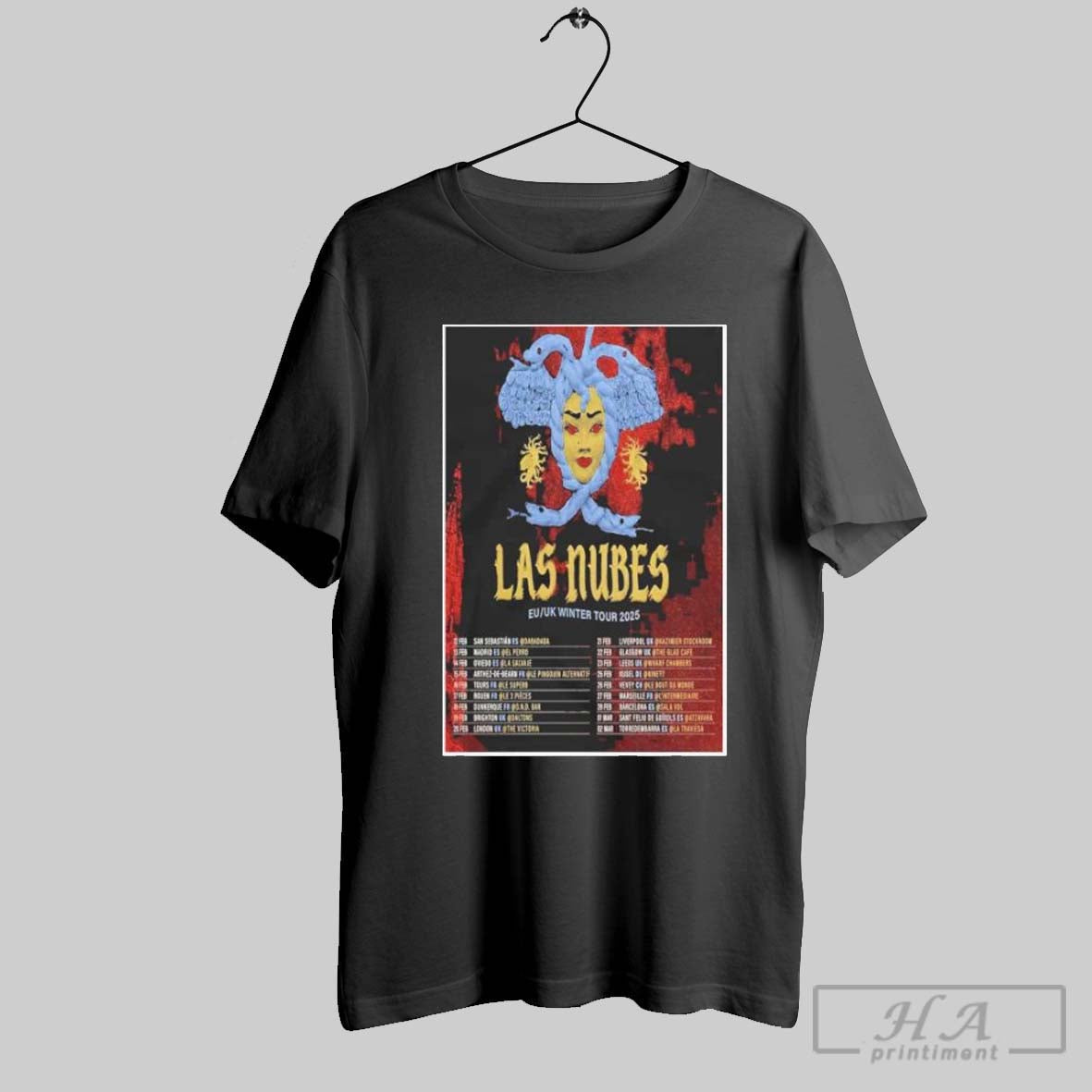 Official Poster Las Nubes Euk Winter Tour 2025 Custom Prints Store T-Shirts, Hoodie, Sweatshirt - T-Shirt, Sweatshirt, Hoodie