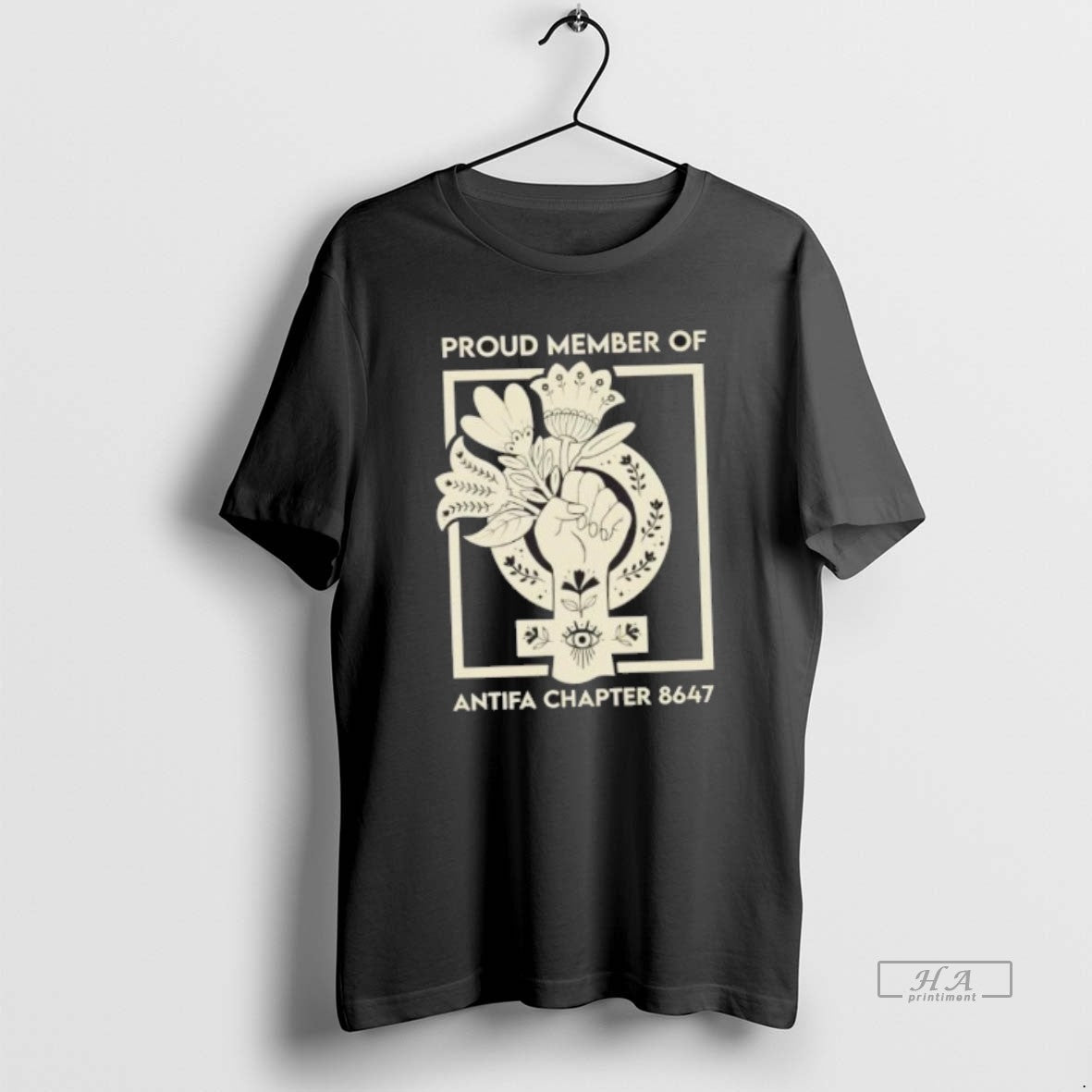 Official Proud Member Antifa Chapter 8647 Floral T-Shirts, Hoodie, Sweatshirt - T-Shirt, Sweatshirt, Hoodie