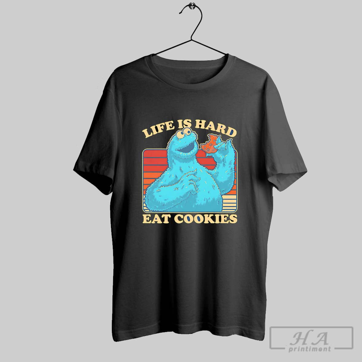 Official Puppet Life Is Hard Eat Cookies Poster T-Shirts, Hoodie, Sweatshirt - T-Shirt, Sweatshirt, Hoodie