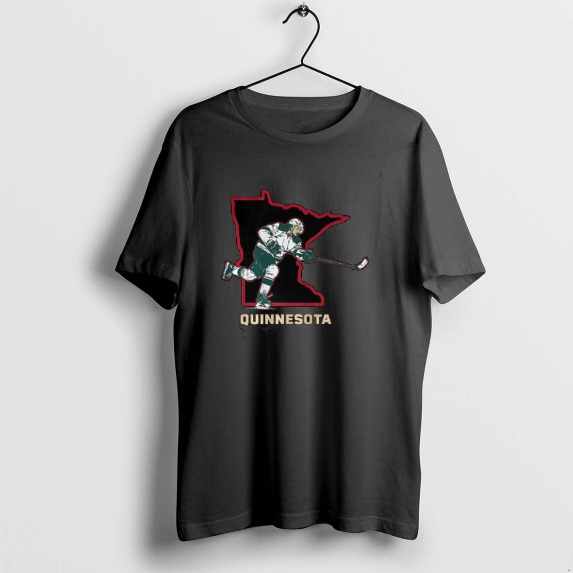 Official Quinn Hughes Minnesota Wild Nhl Quinnesota State Border T-Shirts, Hoodie, Sweatshirt - T-Shirt, Sweatshirt, Hoodie
