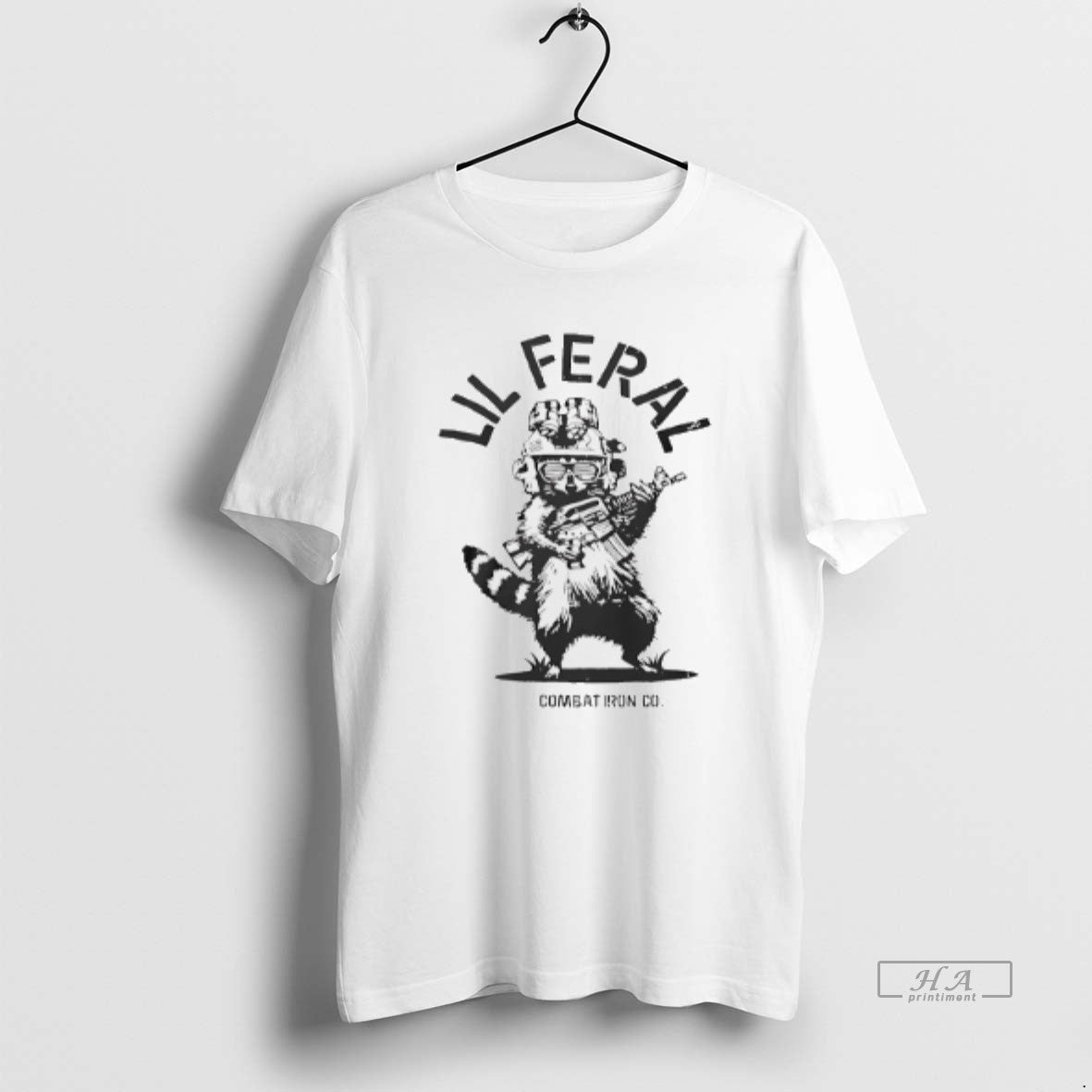 Official Raccoon Lil Feral Combat Iron T-Shirts, Hoodie, Sweatshirt - T-Shirt, Sweatshirt, Hoodie