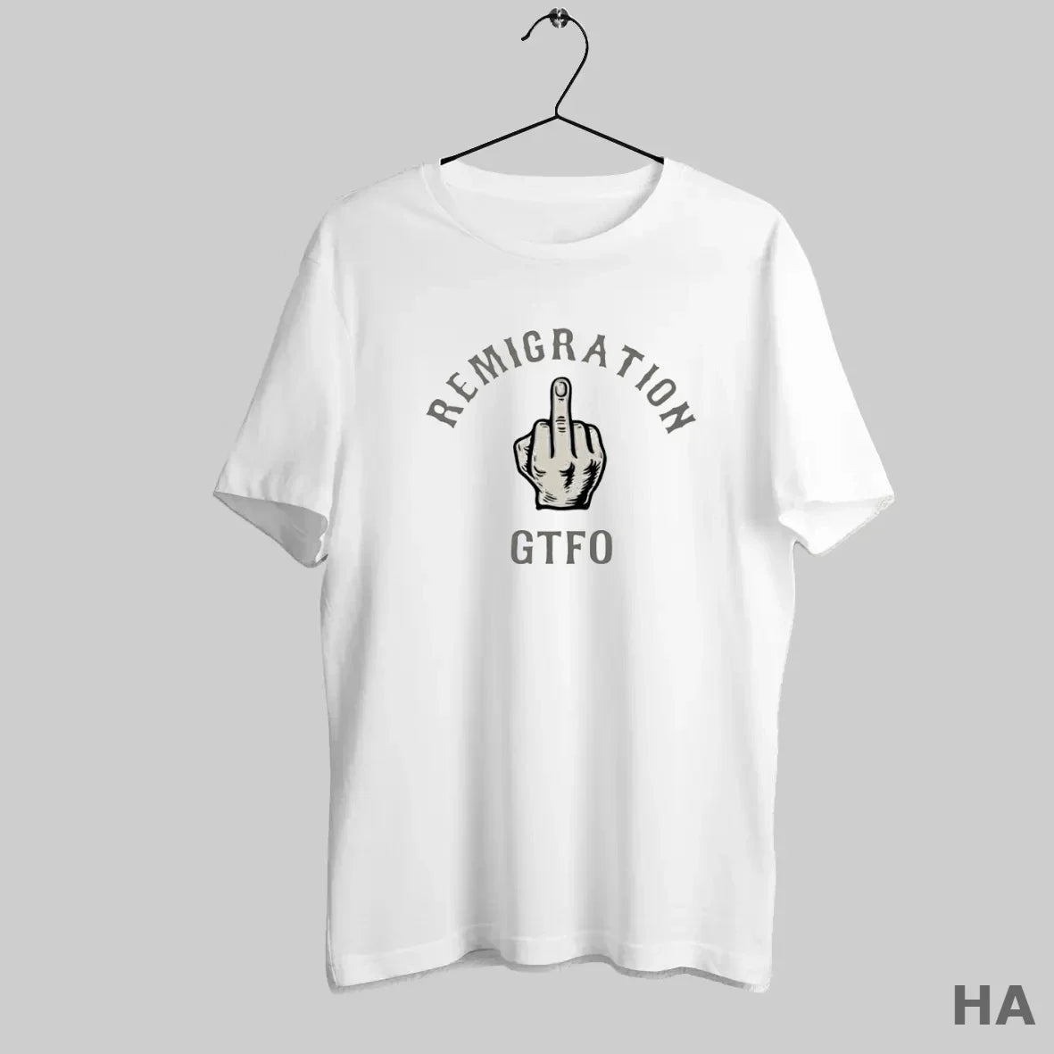Official Remigration Gtfo Middle Finger T-Shirts, Hoodie, Sweatshirt - T-Shirt, Sweatshirt, Hoodie