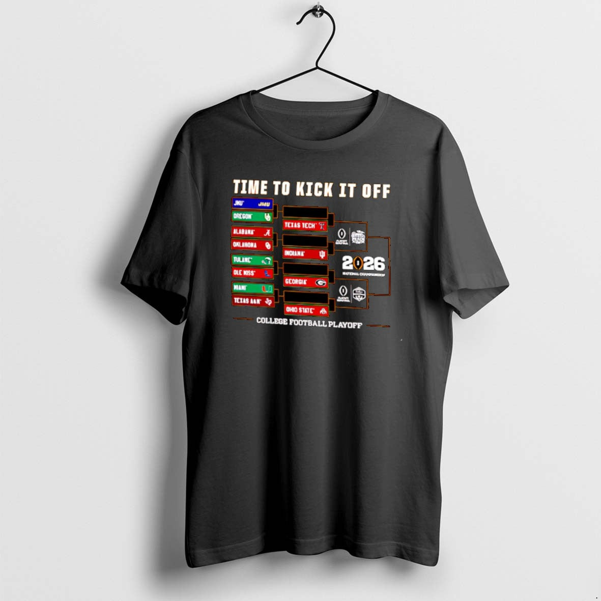 Official Retro Brand College Football Playoff 2025 26 Time Kick Off Bracket T-Shirts, Hoodie, Sweatshirt - T-Shirt, Sweatshirt, Hoodie