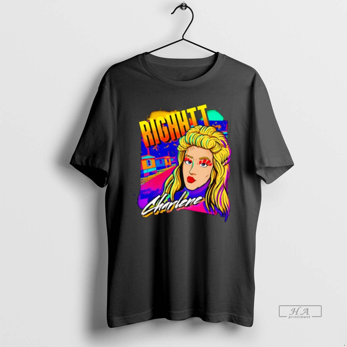 Official Righhtt Charlene Art Black T-Shirts, Hoodie, Sweatshirt - T-Shirt, Sweatshirt, Hoodie