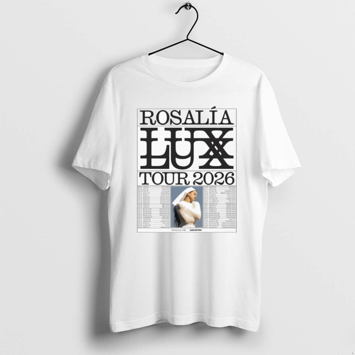 Official Rosalia Lux Tour 2026 Europe Uk North American Dates T-Shirts, Hoodie, Sweatshirt - T-Shirt, Sweatshirt, Hoodie