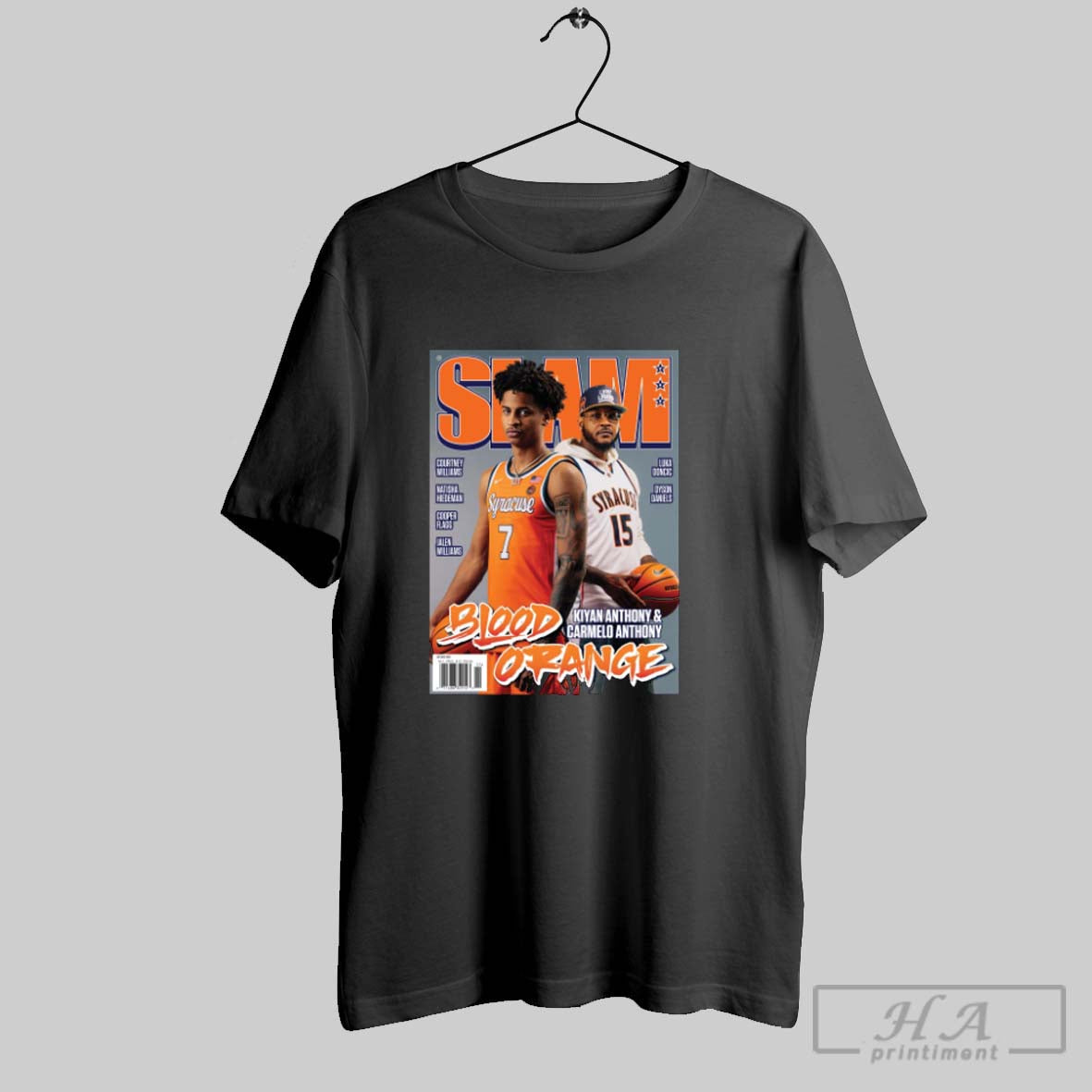 Official Slam Blood Orange Kiyan Anthony Carmelo Anthony Syracuse Orange Basketball Ncaa Poster T-Shirts, Hoodie, Sweatshirt - T-Shirt, Sweatshirt, Hoodie