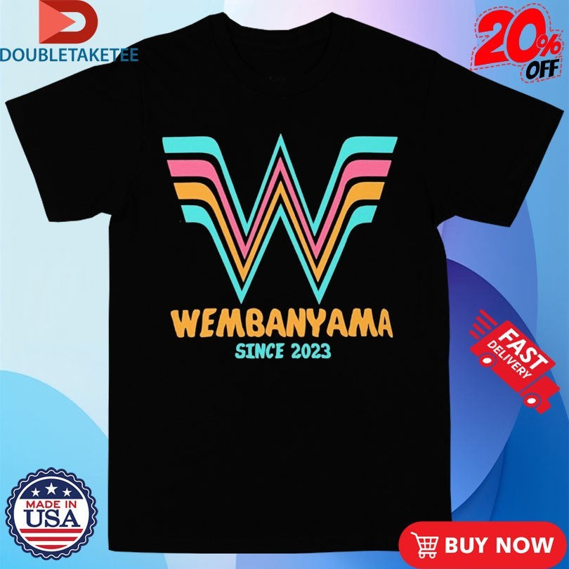 San Antonio Spurs Wembanyama Since 2023 Shirts Unisex T-shirt, Sweatshirt, Hoodie, Long Sleeve Tee - T-Shirt, Sweatshirt, Hoodie