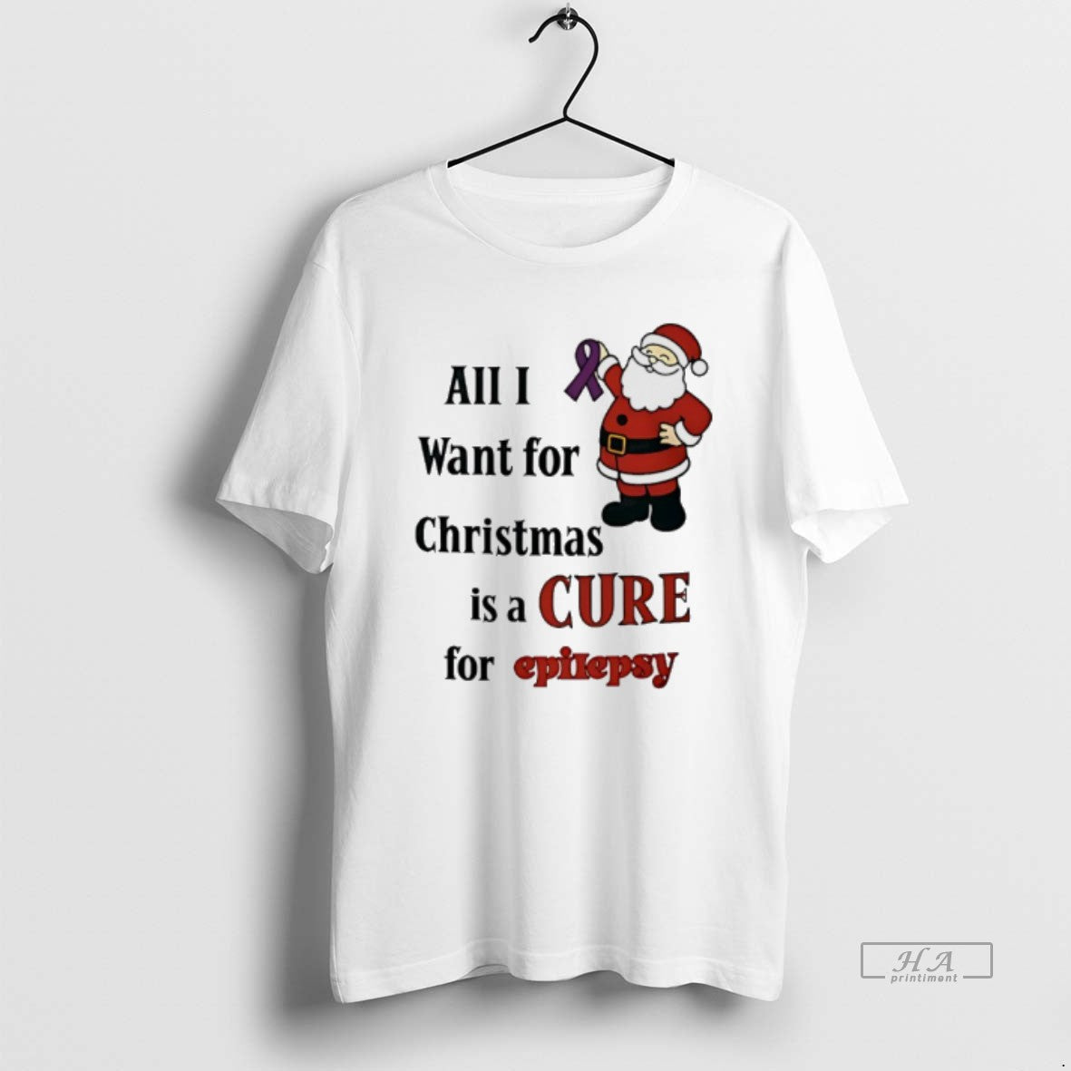 Official Santa Claus All I Want Is Cure Epilepsy T-Shirts, Hoodie, Sweatshirt - T-Shirt, Sweatshirt, Hoodie