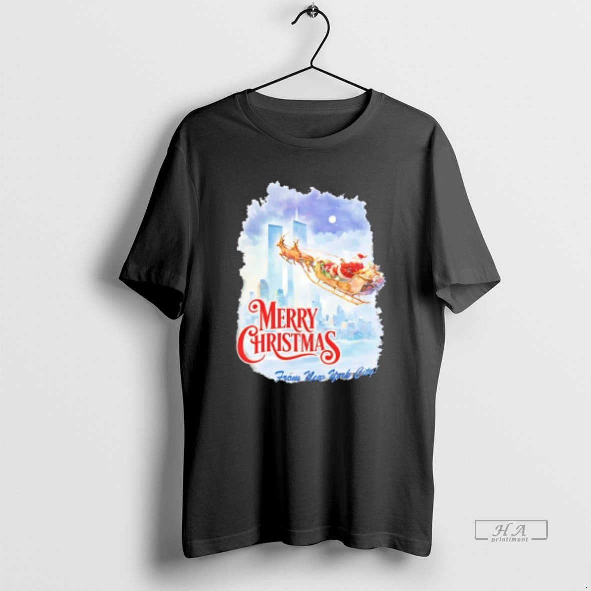 Official Santa Claus Riding Reindeer Merry New Uork City T-Shirts, Hoodie, Sweatshirt - T-Shirt, Sweatshirt, Hoodie