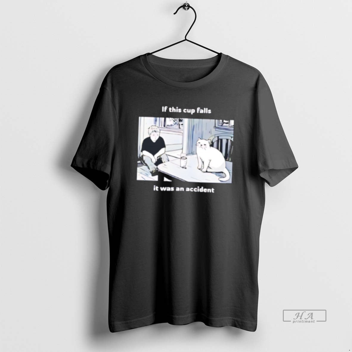 Official Simons Cat If This Cup Falls Was Accident T-Shirts, Hoodie, Sweatshirt - T-Shirt, Sweatshirt, Hoodie