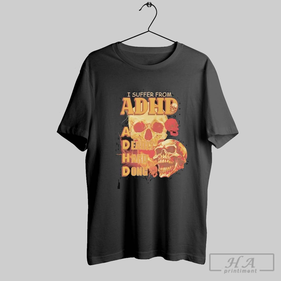 Official Skull I Suffer Adhd Deadly Hard Dong T-Shirts, Hoodie, Sweatshirt - T-Shirt, Sweatshirt, Hoodie
