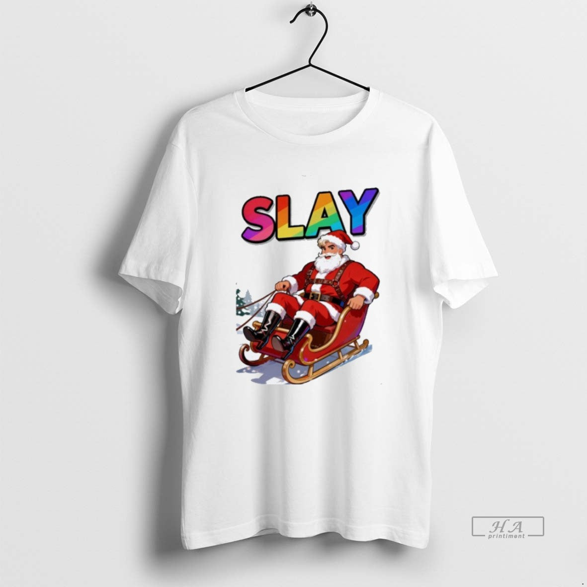 Official Slay Santa Xmas Pride Rainbow T-Shirts, Hoodie, Sweatshirt - T-Shirt, Sweatshirt, Hoodie