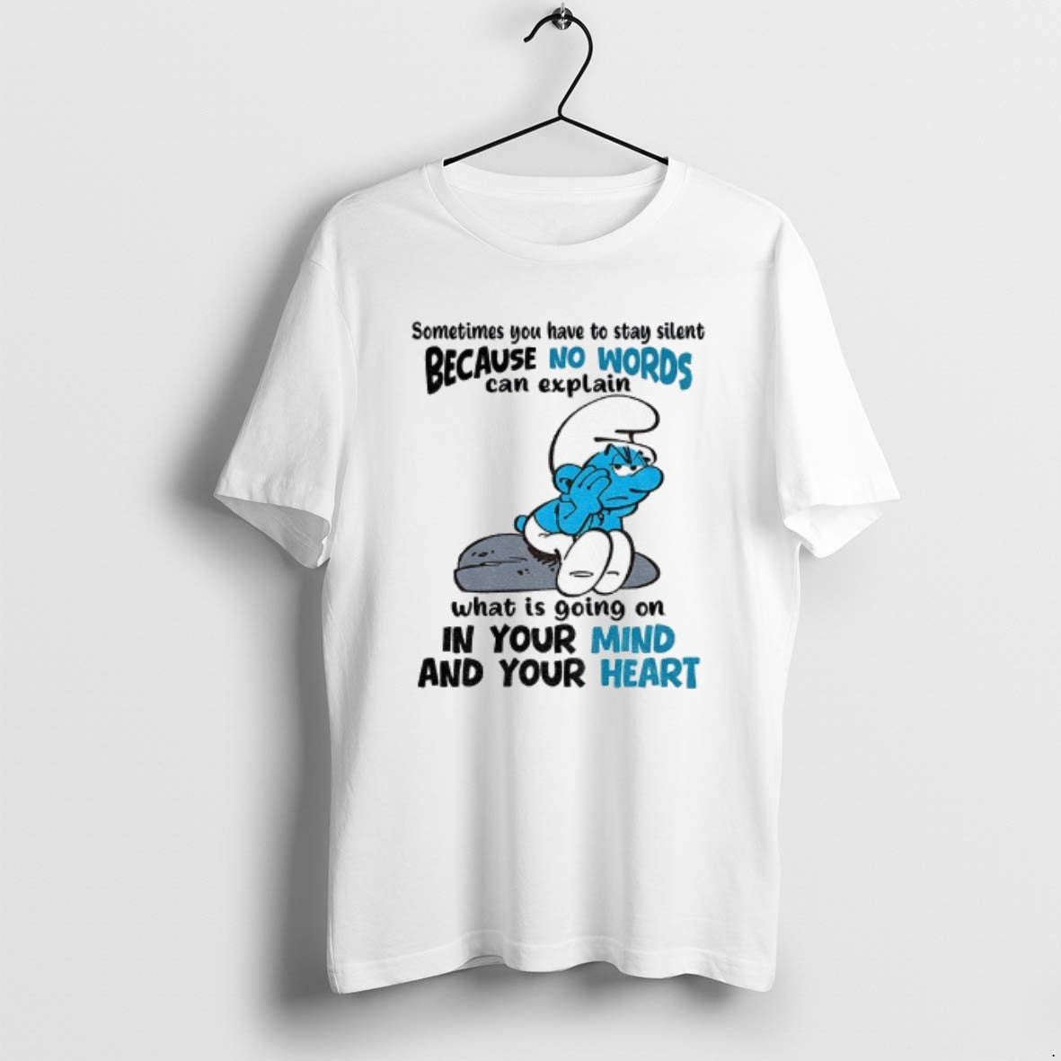 Official Smurf Sometimes You Have Stay Silent Because No Words Can Explain What Is T-Shirts, Hoodie, Sweatshirt - T-Shirt, Sweatshirt, Hoodie