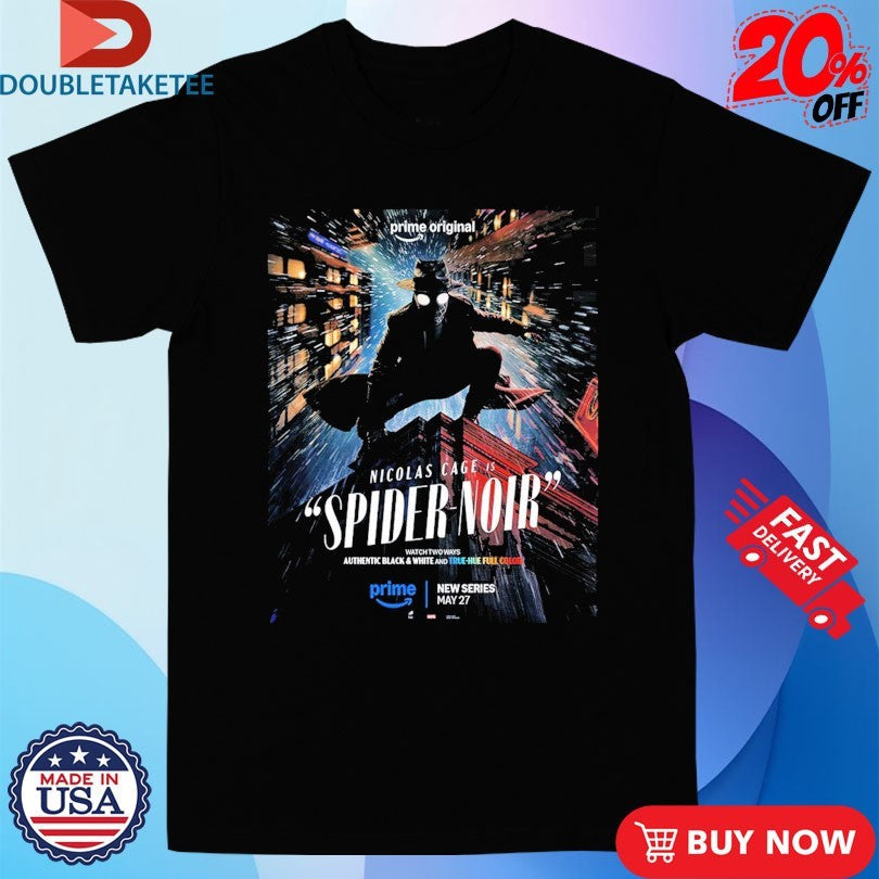 Spider-Noir Starring Nicolas Cage Series True Hue Shirts Unisex T-shirt, Sweatshirt, Hoodie, Long Sleeve Tee - T-Shirt, Sweatshirt, Hoodie