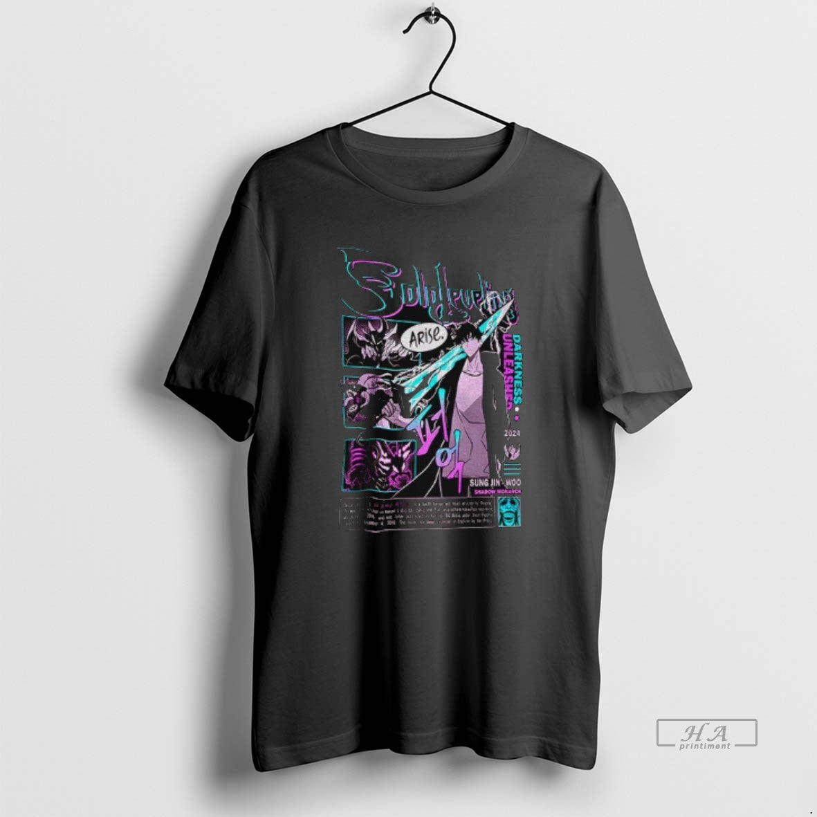 Official Sung Jin Woo Arise Anime Darkness Unleashed T-Shirts, Hoodie, Sweatshirt - T-Shirt, Sweatshirt, Hoodie