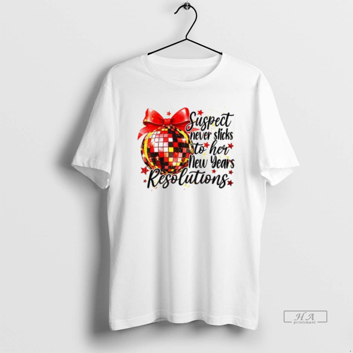 Official Suspect Never Sticks Her New Years Resolution New Year 2026 T-Shirts, Hoodie, Sweatshirt - T-Shirt, Sweatshirt, Hoodie