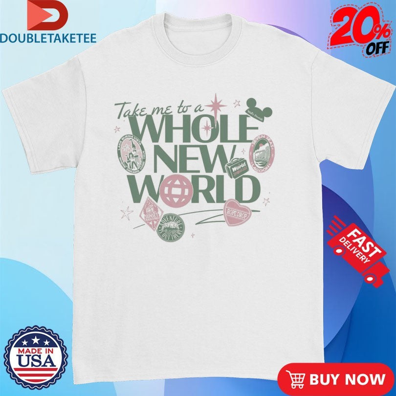 Take Me To A Whole New World Crop Shirts Unisex T-shirt, Sweatshirt, Hoodie, Long Sleeve Tee - T-Shirt, Sweatshirt, Hoodie