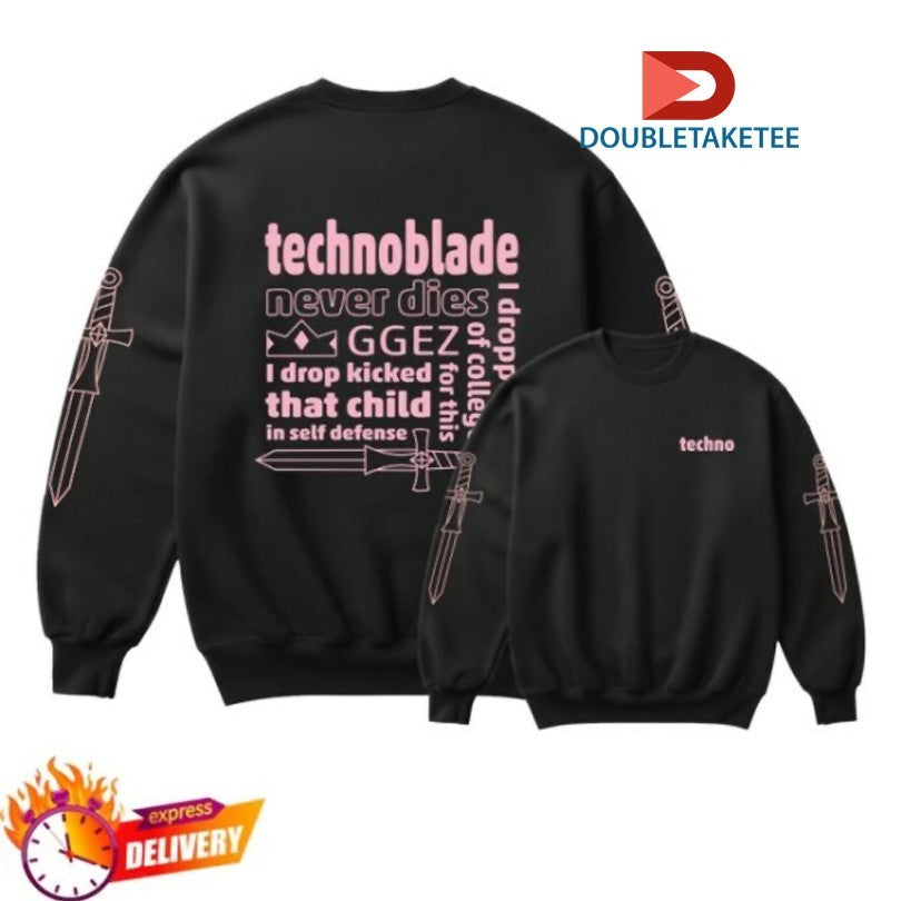 Technoblade Never Dies Said It T-shirts Unisex T-shirt, Sweatshirt, Hoodie, Long Sleeve Tee - T-Shirt, Sweatshirt, Hoodie