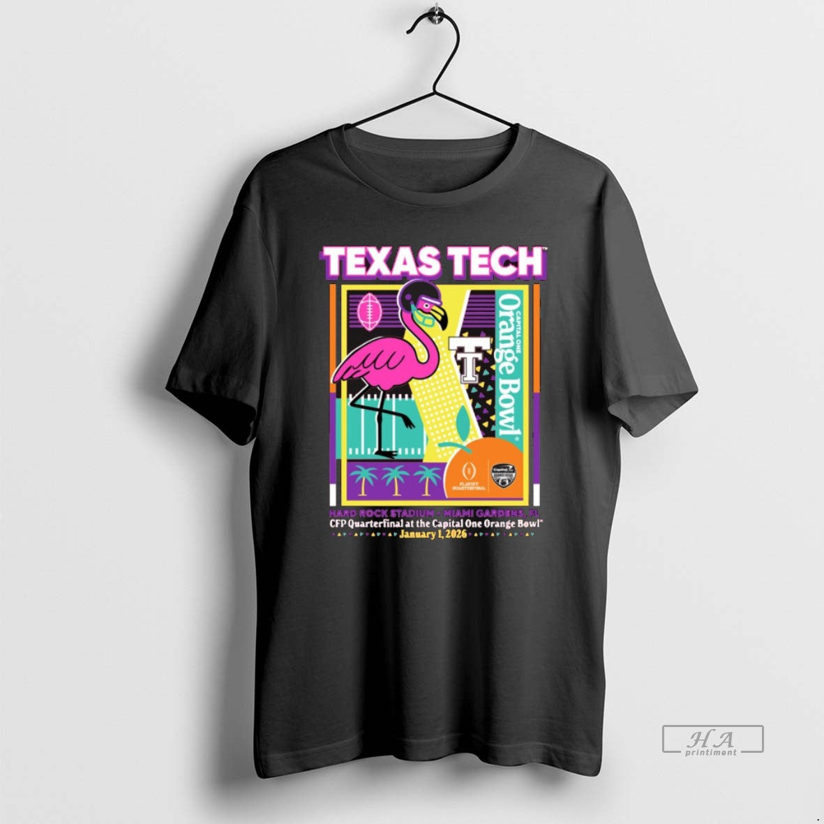 Official Texas Tech 2025 Cfp Quarterfinal Capital One Orange Bowl Jan 1 Mingo T-Shirts, Hoodie, Sweatshirt - T-Shirt, Sweatshirt, Hoodie