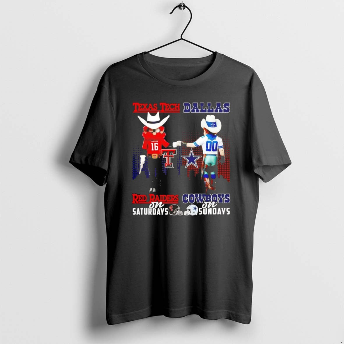 Official Texas Tech Red Raiders Saturdays Dallas Cowboys Sundays Mascot Chriast T-Shirts, Hoodie, Sweatshirt - T-Shirt, Sweatshirt, Hoodie