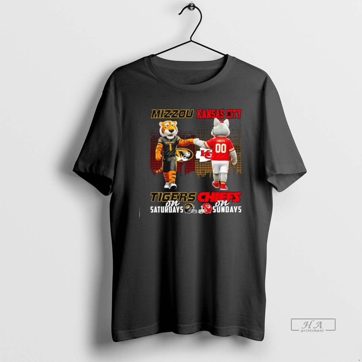 Official Mizzou Tigers Saturdays Kansas City Chiefs Sundays Mascots Logos T-Shirts, Hoodie, Sweatshirt - T-Shirt, Sweatshirt, Hoodie