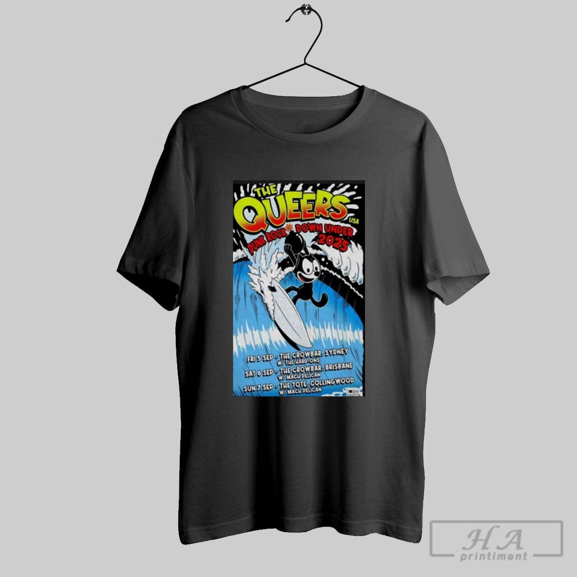 Official Queers Punk Rock Down Under Usa Tour Australia 2025 Cat Felix T-Shirts, Hoodie, Sweatshirt - T-Shirt, Sweatshirt, Hoodie