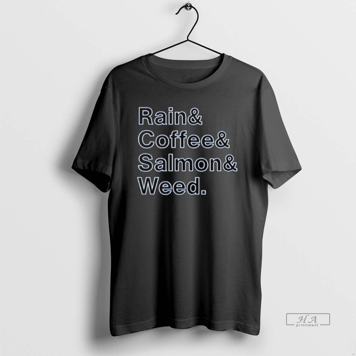 Official Rain Coffee Salmon Weed T-Shirts, Hoodie, Sweatshirt - T-Shirt, Sweatshirt, Hoodie