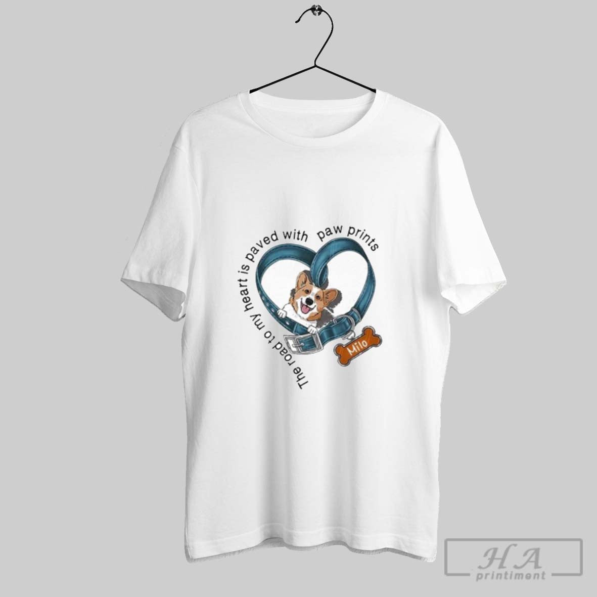 Official Road My Heart Is Paved Paw Prints Milo T-Shirts, Hoodie, Sweatshirt - T-Shirt, Sweatshirt, Hoodie