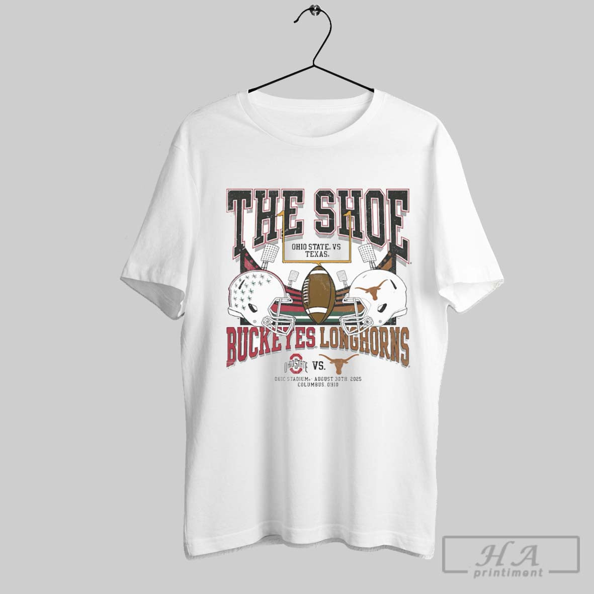 Official Shoe Ohio State Vs Texas Longhorns Match Up T-Shirts, Hoodie, Sweatshirt - T-Shirt, Sweatshirt, Hoodie