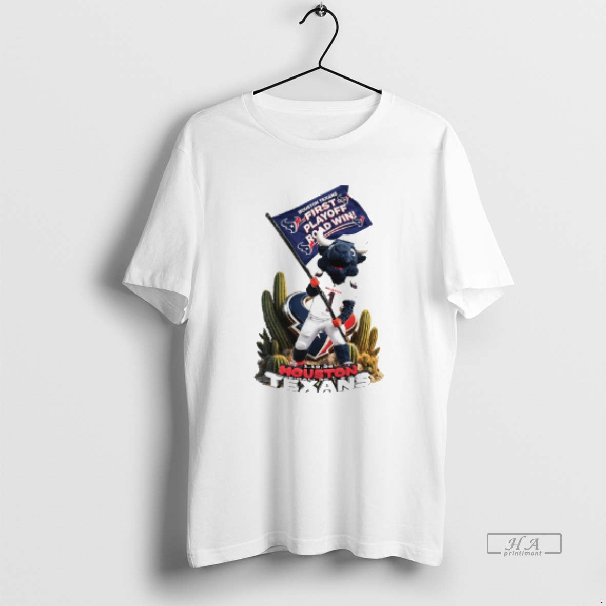 Official Toro Houston Texans First Playoff Road Win Mascot Caricature T-Shirts, Hoodie, Sweatshirt - T-Shirt, Sweatshirt, Hoodie