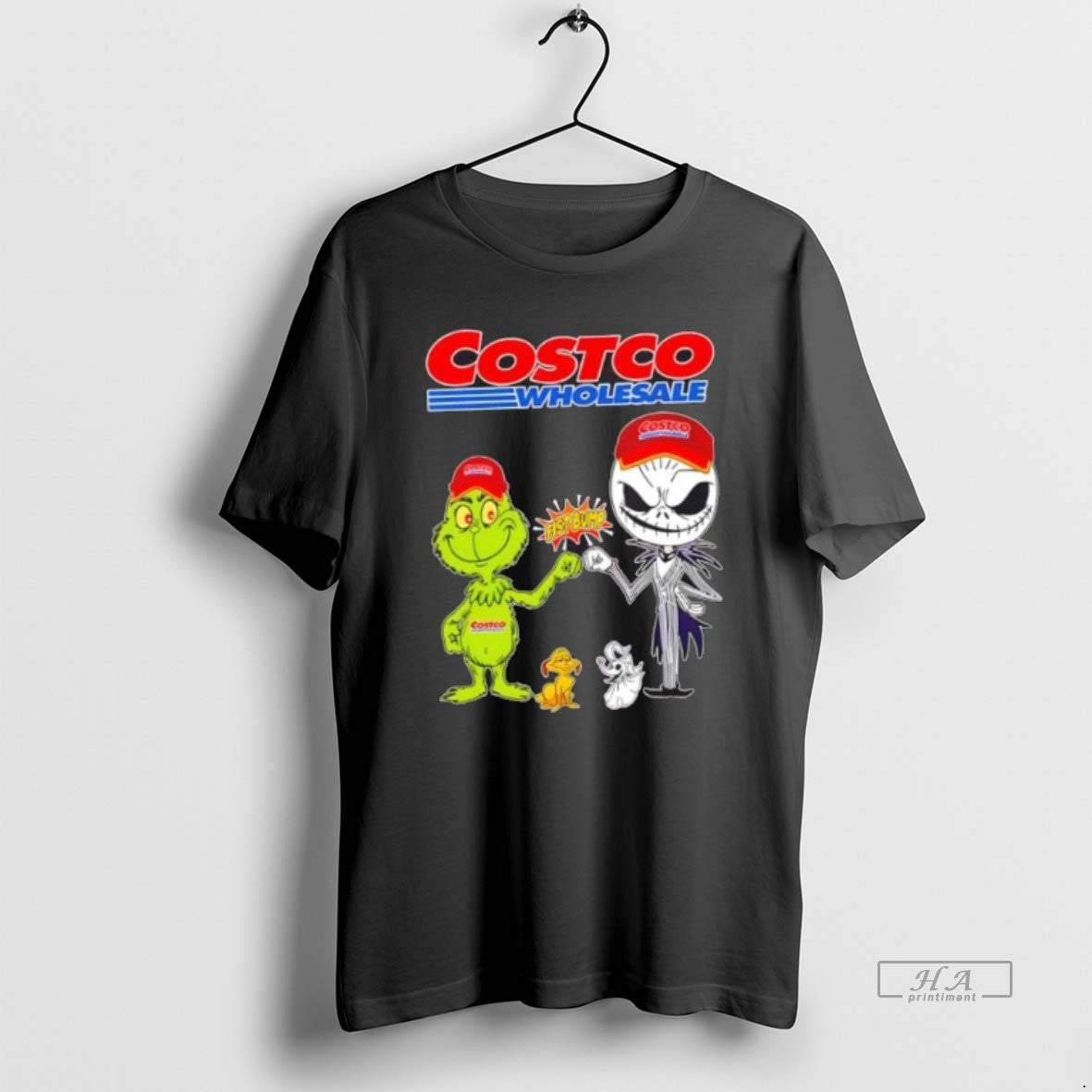 Official Costco Wholesale X Grinch Jack Skellington Fist Bump Uniwilling Friends T-Shirts, Hoodie, Sweatshirt - T-Shirt, Sweatshirt, Hoodie