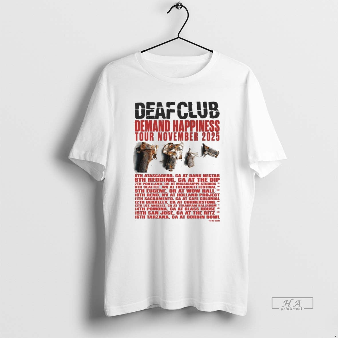 Official Deaf Club Demand Happiness Tour Nov 2025 T-Shirts, Hoodie, Sweatshirt - T-Shirt, Sweatshirt, Hoodie