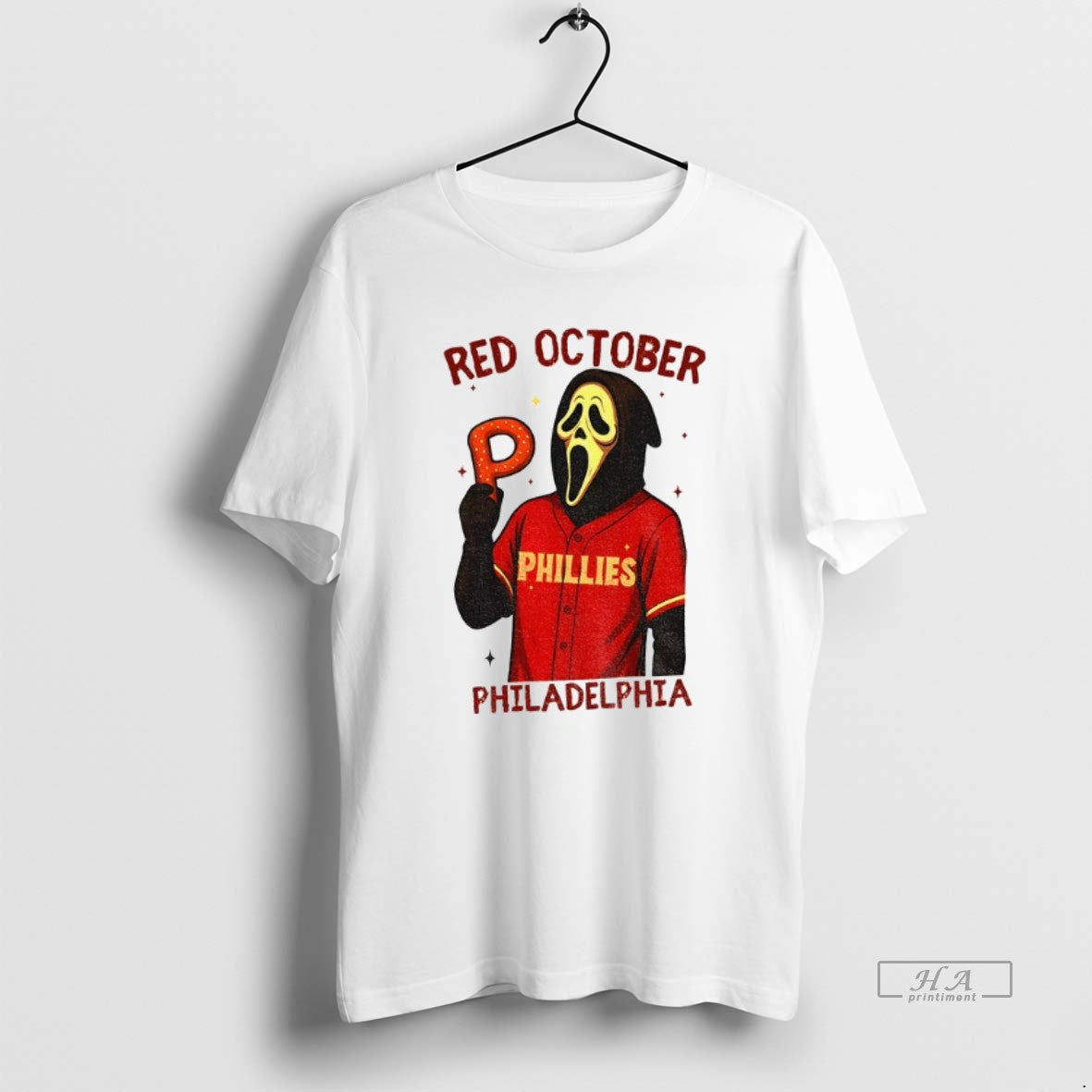 Official Ghost Face Phillies Red October Philadelphia Baseball Halloween T-Shirts, Hoodie, Sweatshirt - T-Shirt, Sweatshirt, Hoodie