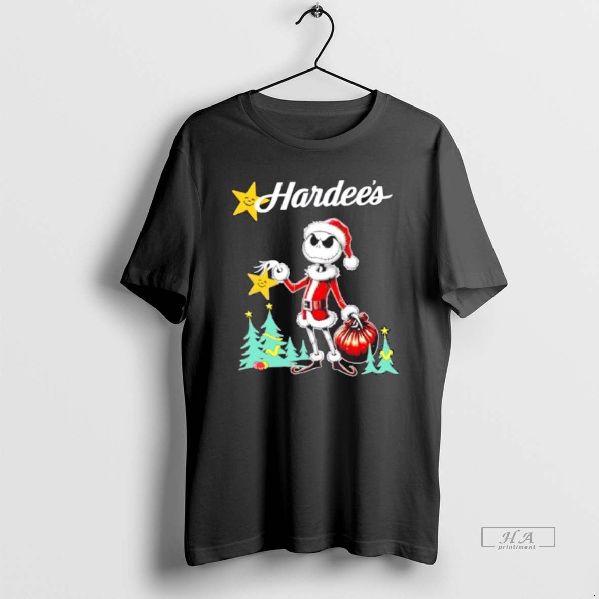 Official Hardees X Jack Skellington Santa Isnt Real T-Shirts, Hoodie, Sweatshirt - T-Shirt, Sweatshirt, Hoodie