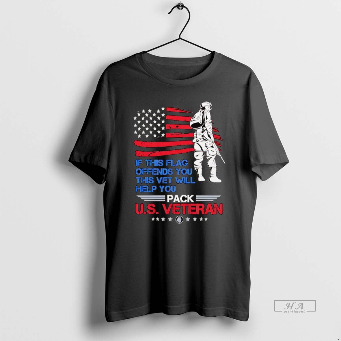 Official If This Flag Offends You This Vet Will Help You Pack Us Veteran T-Shirts, Hoodie, Sweatshirt - T-Shirt, Sweatshirt, Hoodie