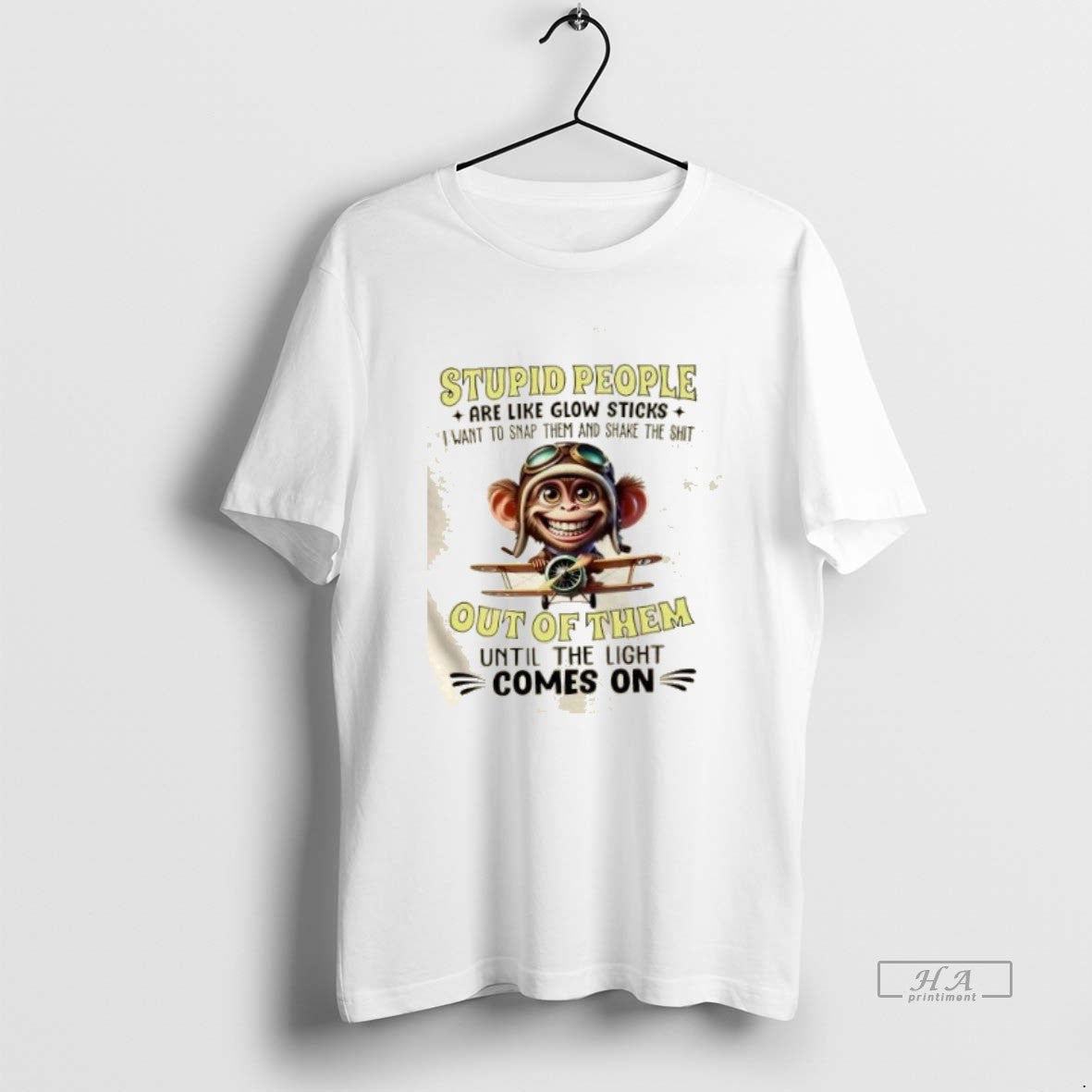 Official Monkey Stupid People Are Like Glow Sticks I Want Snap Them T-Shirts, Hoodie, Sweatshirt - T-Shirt, Sweatshirt, Hoodie
