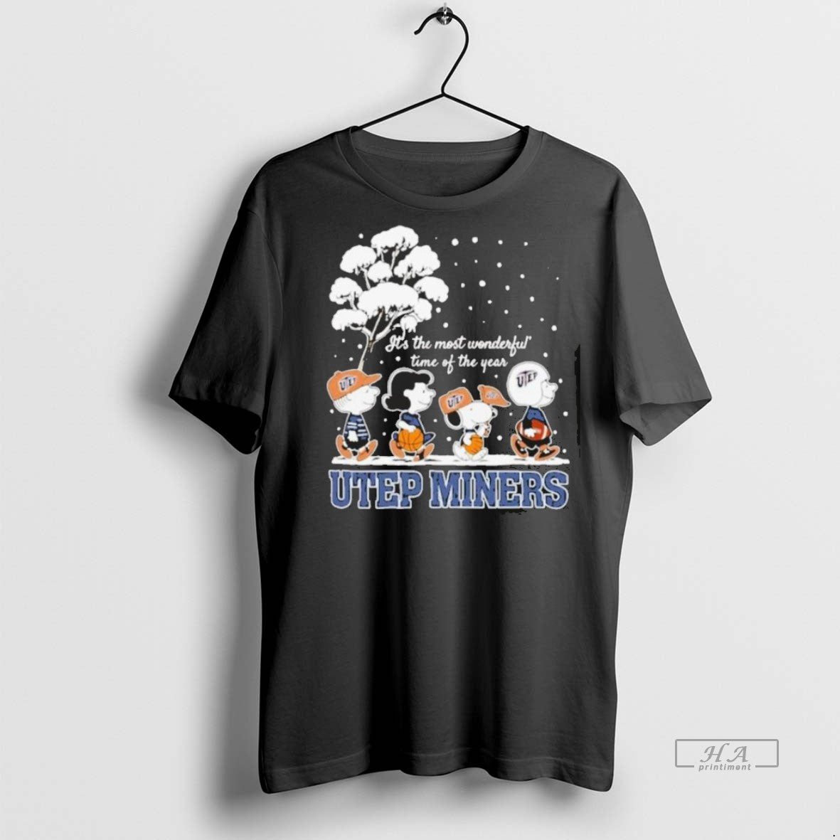 Official Peanuts Utep Miners Winter Most Time Year 2025 T-Shirts, Hoodie, Sweatshirt - T-Shirt, Sweatshirt, Hoodie