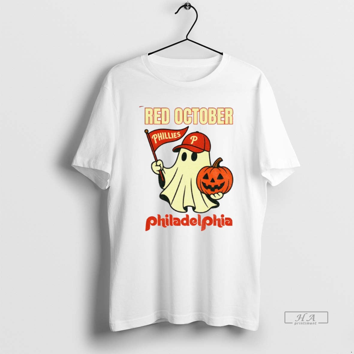 Official Phillies Red October Halloween Ghost T-Shirts, Hoodie, Sweatshirt - T-Shirt, Sweatshirt, Hoodie
