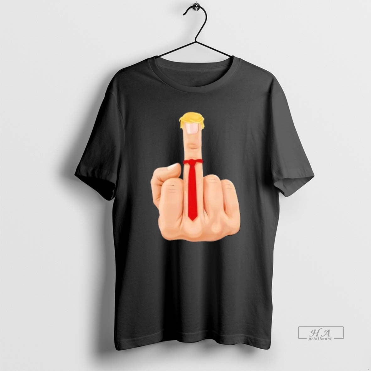 Official Political Middle Finger Trump Hair T-Shirts, Hoodie, Sweatshirt - T-Shirt, Sweatshirt, Hoodie