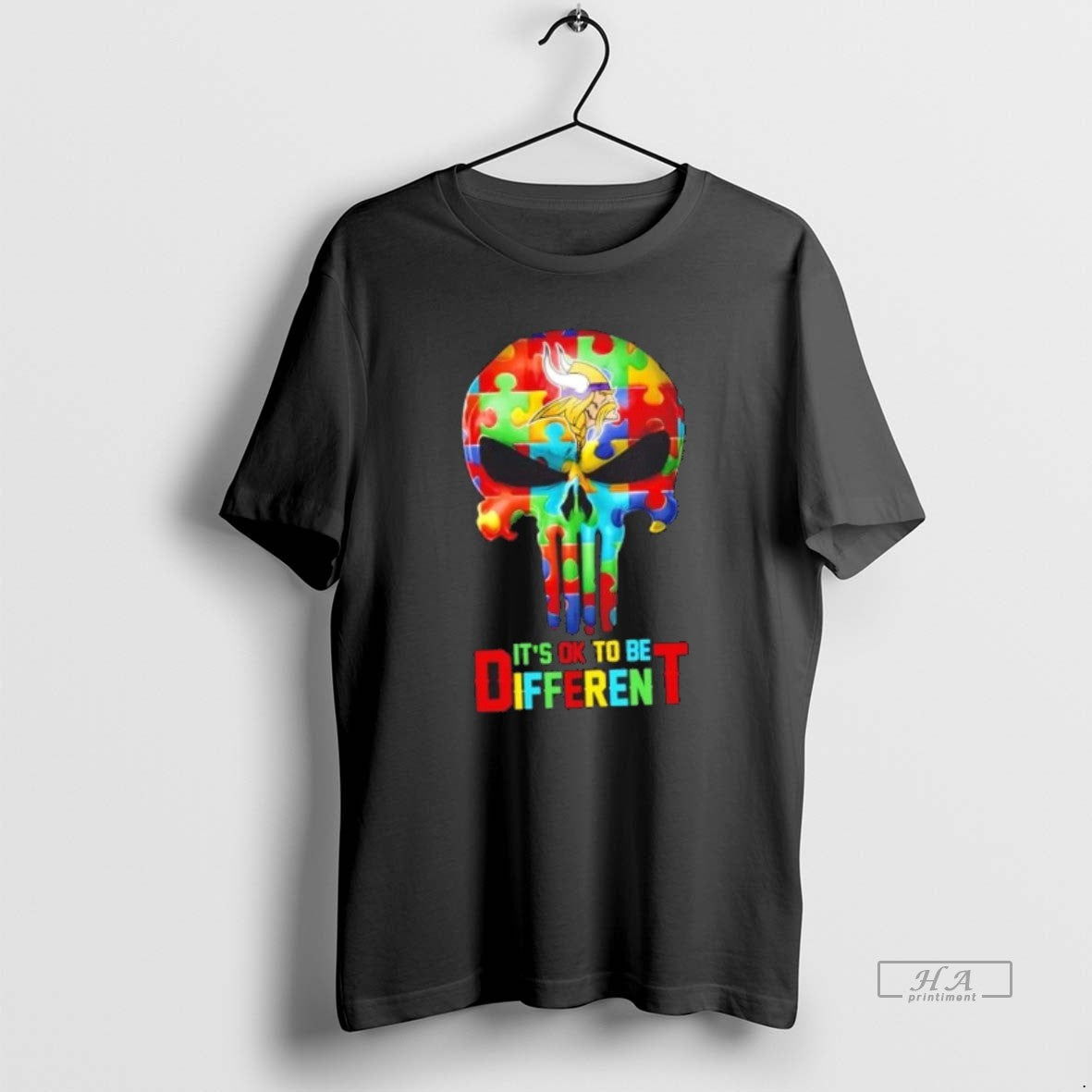 Official Skull Minnesota Vikings Ok Be Different T-Shirts, Hoodie, Sweatshirt - T-Shirt, Sweatshirt, Hoodie