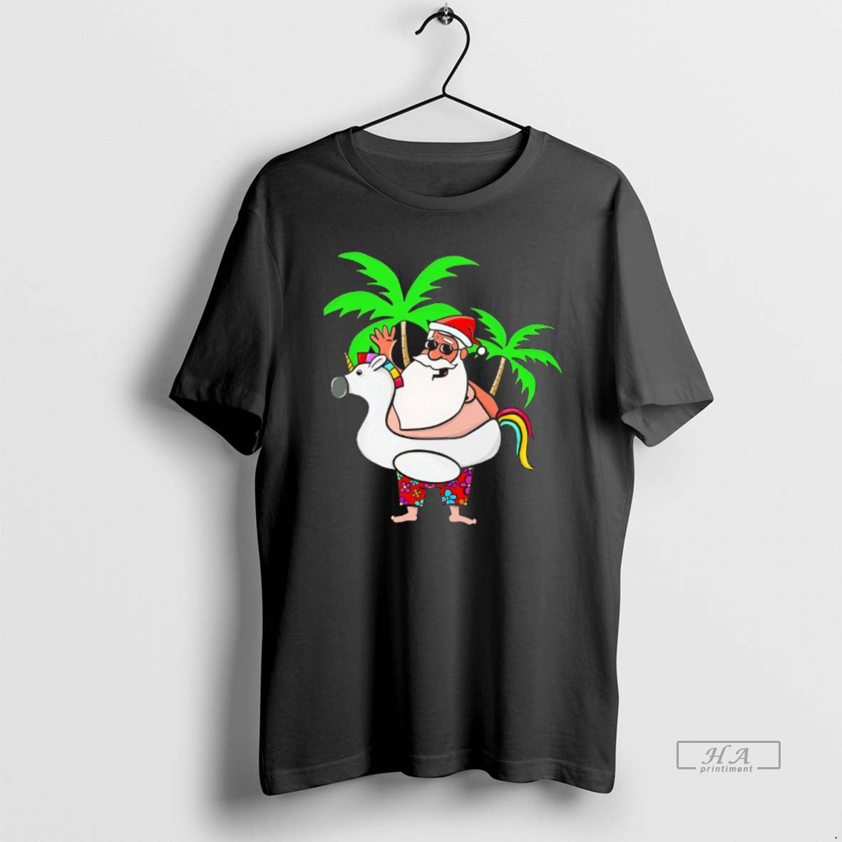 Official Tropical Santa Unicorn Float Vacation T-Shirts, Hoodie, Sweatshirt - T-Shirt, Sweatshirt, Hoodie