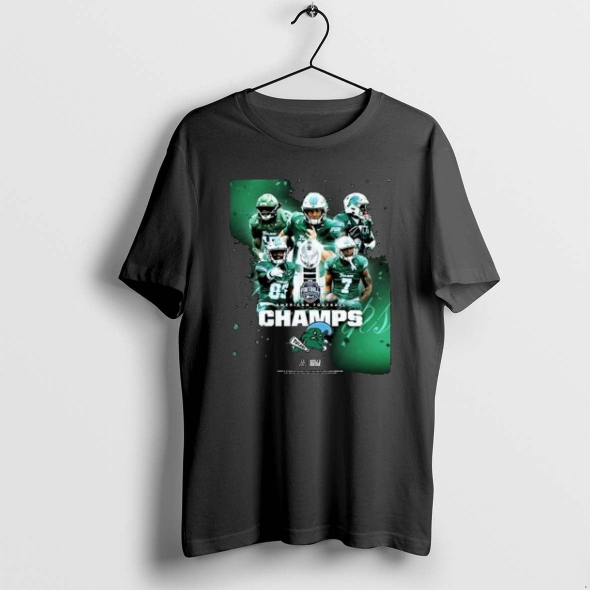 Official Tulane Football Champions 2025 American Football Championship Circle Black T-Shirts, Hoodie, Sweatshirt - T-Shirt, Sweatshirt, Hoodie