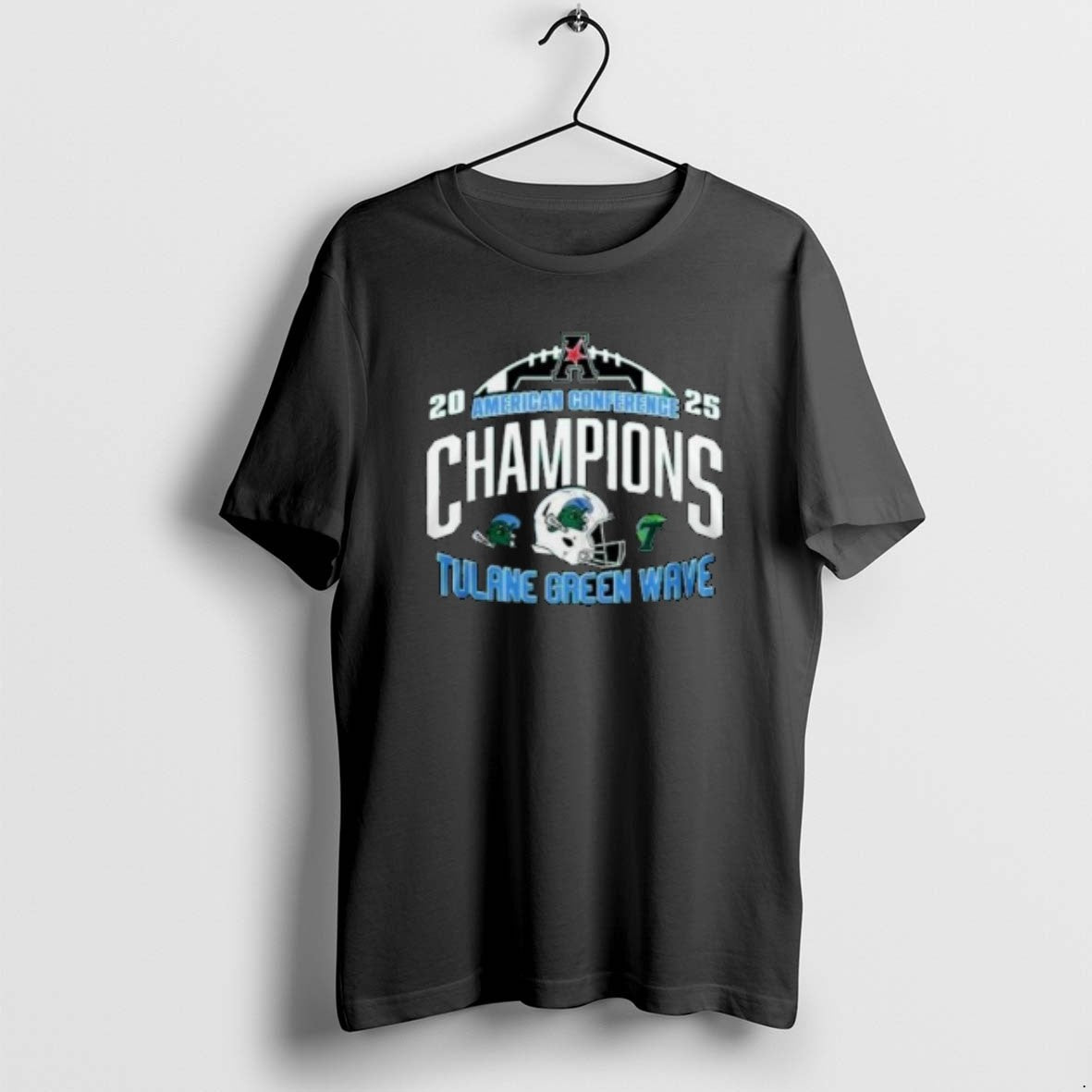 Official Tulane Green Wave 2025 American Football Champions Helmet Circle Black T-Shirts, Hoodie, Sweatshirt - T-Shirt, Sweatshirt, Hoodie